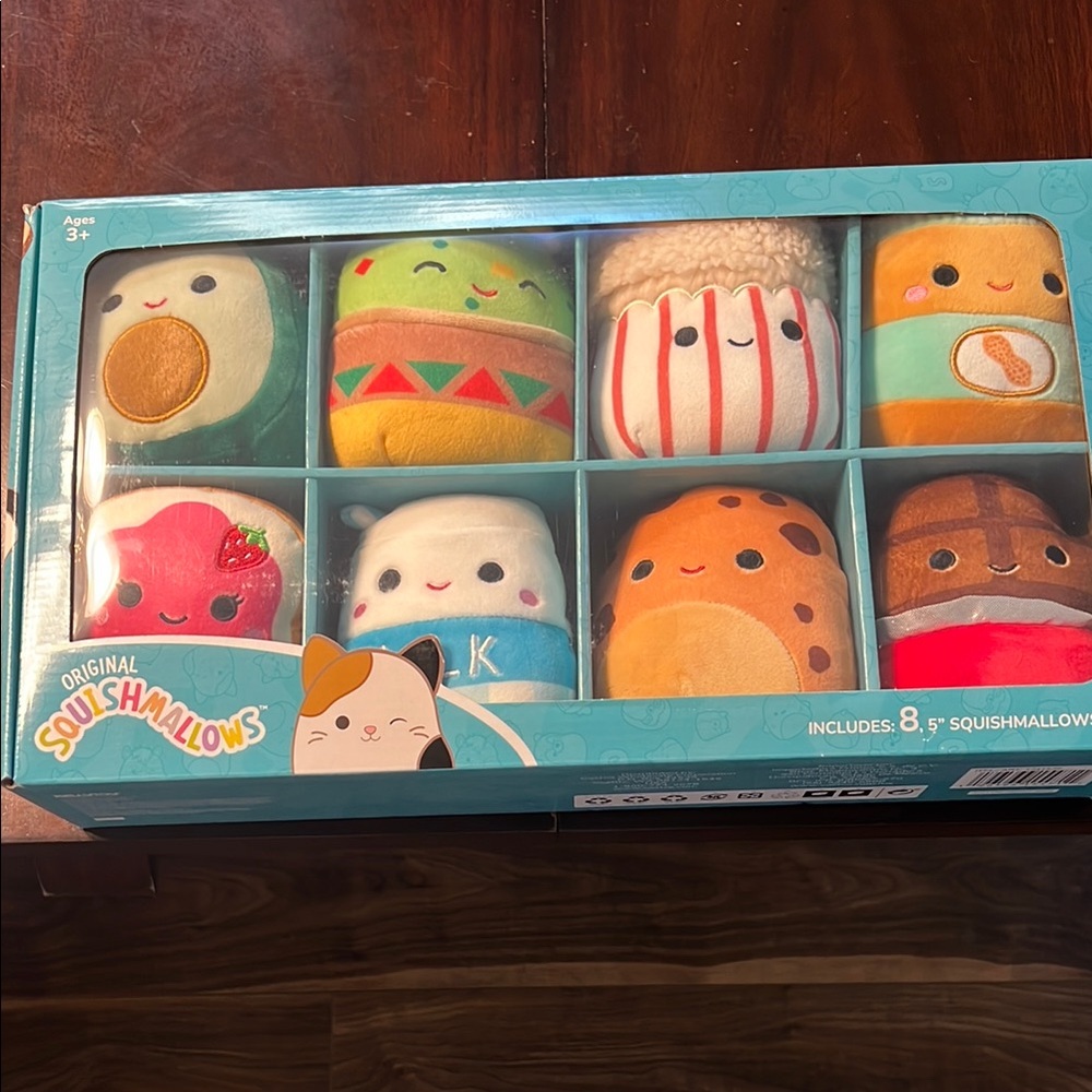 Squishmallows Blue and Red Stuffed Animals Collection